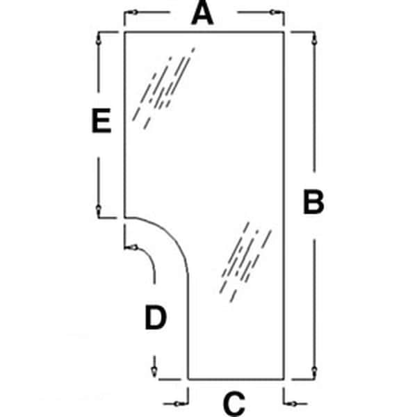 Aftermarket Cab LH Door Glass Fits New Holland TS100 TS110 TS90 TS115 TL90 TL80 826 82000396 - main
